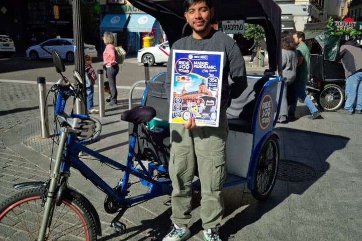 Rickshaw Tour of Madrid History and Local Charm
