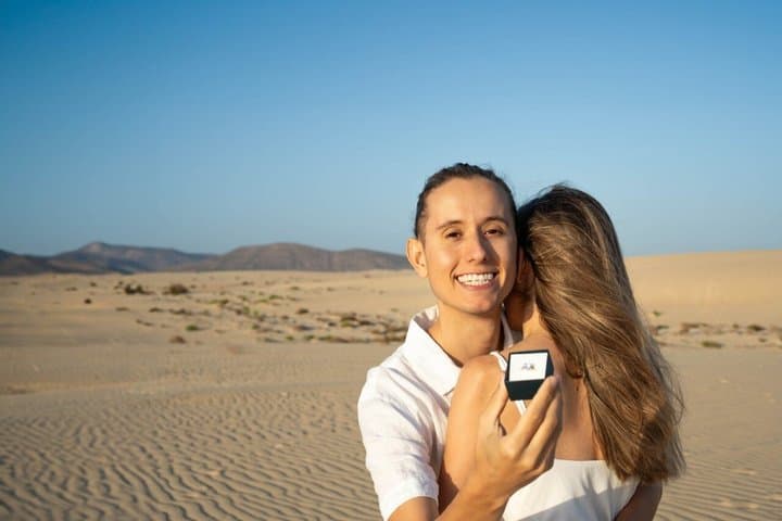 Fuerteventura Romantic Proposal Photoshoot