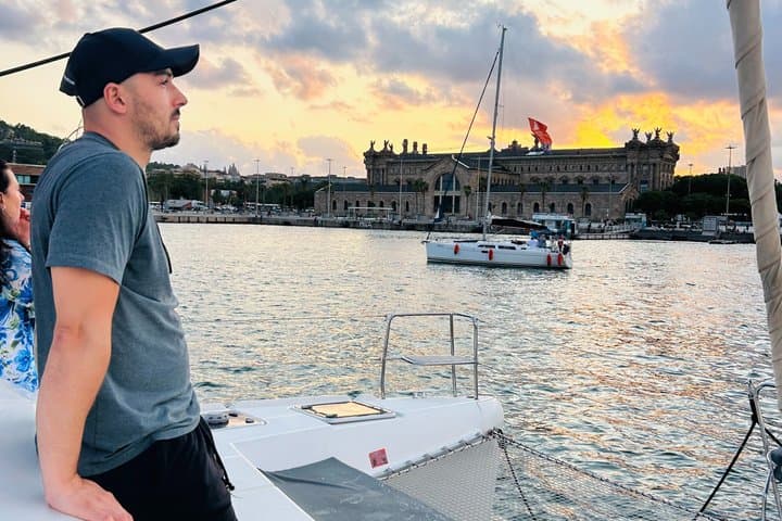 Private Sunset Catamaran Cruise in Barcelona with Drinks