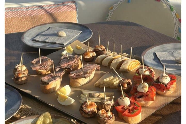 Catamaran 2.5h Morning Sailing Manilva Tapas Welcome Drink Dolphins