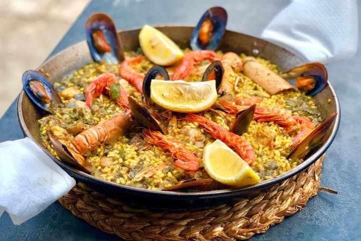 Cook Traditional Valencian Paella + Market Visit (3-Course Meal)