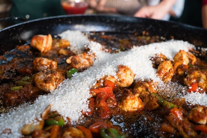 Paella Class with Unlimited Wine Churros and Hot Chocolate.