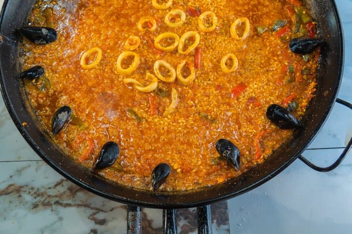 Paella Class with Unlimited Wine Churros and Hot Chocolate.