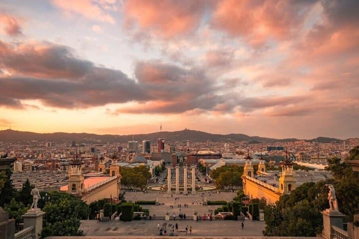 Barcelona & Montjuic in the Golden Hour