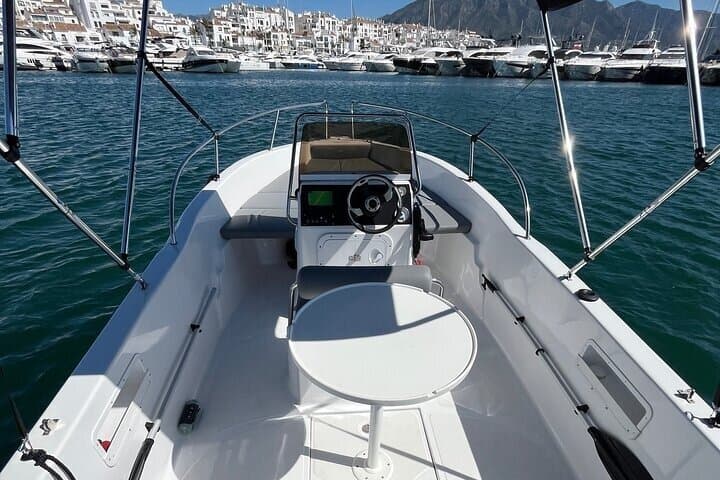 Boat rental in Marbella with dolphin watching