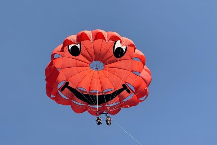 Parasailing about the Dunes of Maspalomas