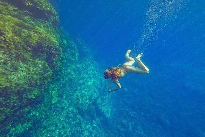 Coastal excursion to the Cave of Light with bath in Ibiza