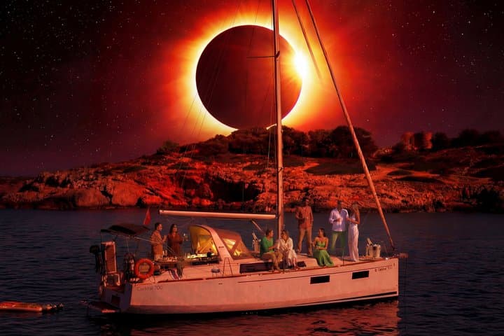 Solar Eclipse Mallorca 2026 Experience in a Private Yacht