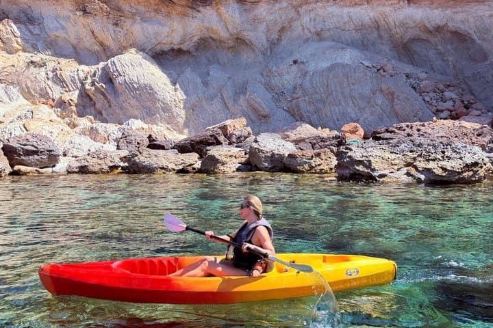 Guided Sea Cave Tour with Kayaking and Snorkeling in Ibiza
