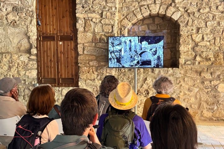 Trip from Barcelona: Mountains, Waterfall & Cliffside Monastery