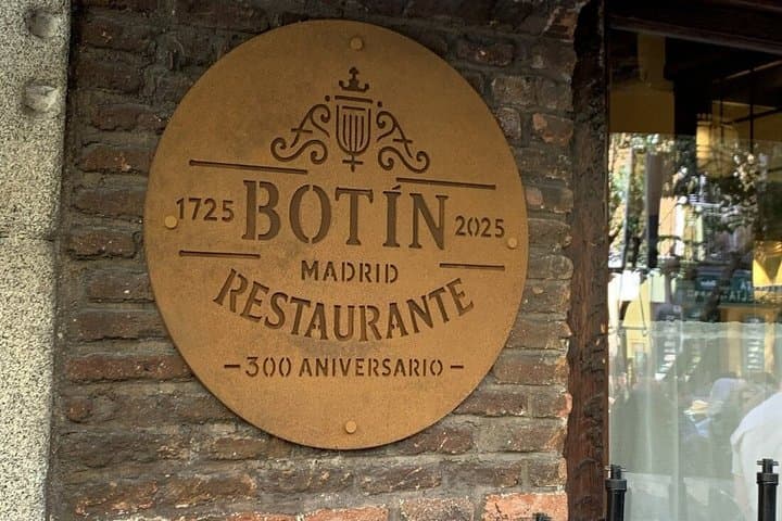 Guided tour of the Botín Restaurant in Madrid