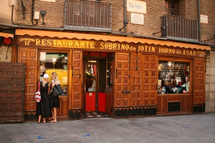 Guided tour of the Botín Restaurant in Madrid