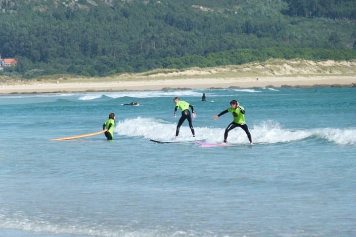Surf lessons in Corrubedo Ribeira A Coruña NW Spain