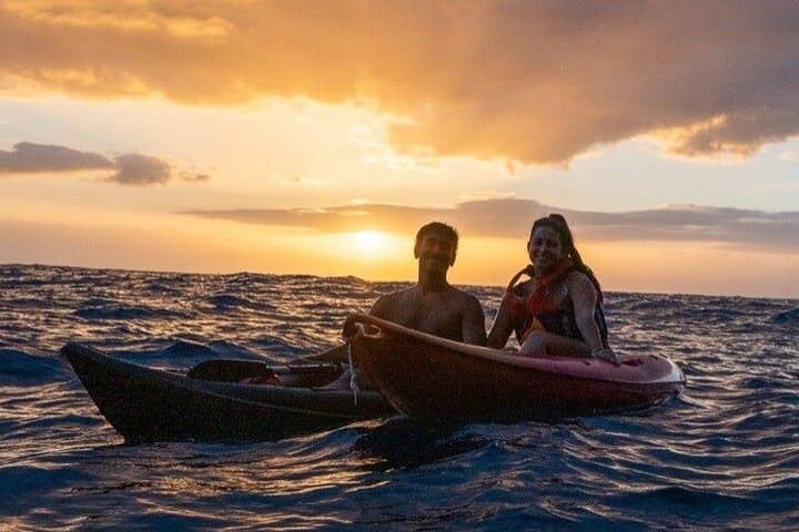 Kayaking trail at sunset Poris de Candelaria Cueva Bonita