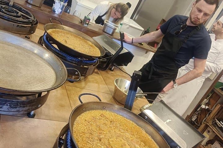 Madrid Paella and Churros Cooking Class Ham and Wines Tasting