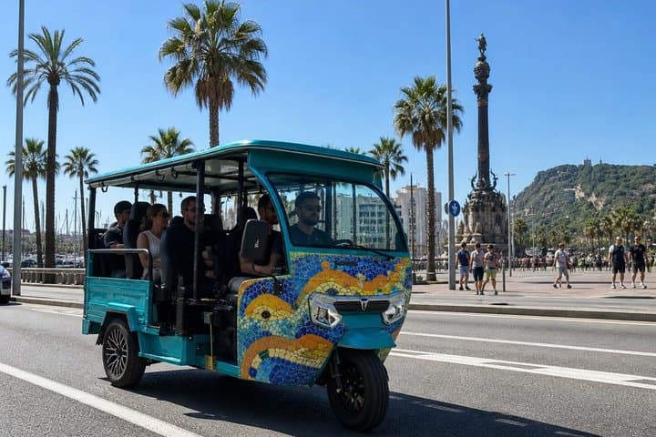 Barcelona Electric Tuk Tuk Private Tour with View