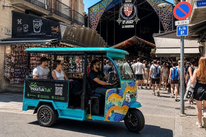 Barcelona Electric Tuk Tuk Private Tour with View