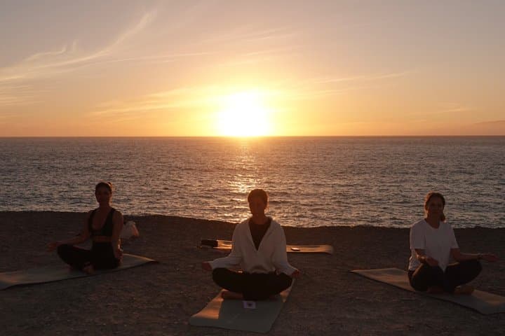 Women-only Sunset Yoga by the Ocean in Tenerife