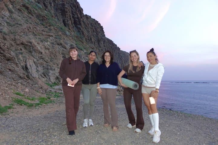 Women-only Sunset Yoga by the Ocean in Tenerife