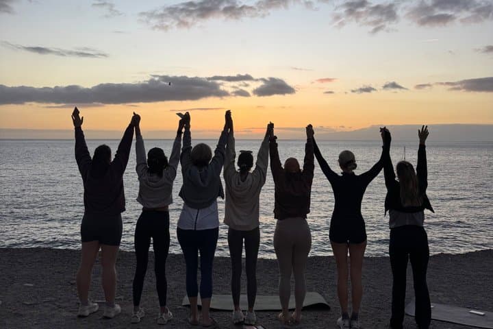 Women-only Sunset Yoga by the Ocean in Tenerife