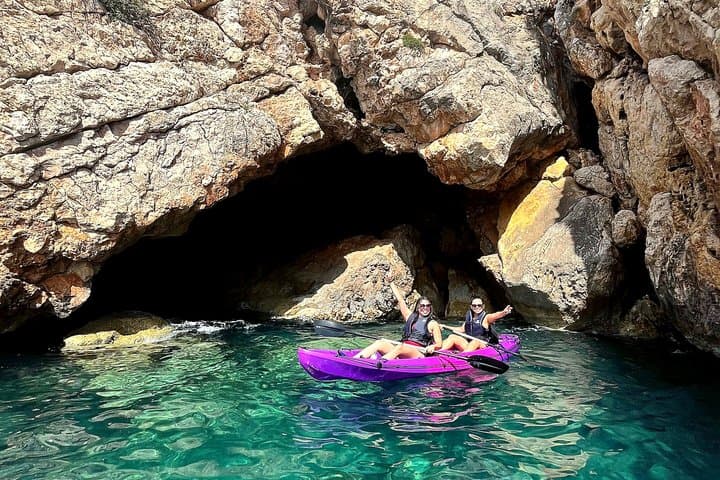 Kayak guided tour from Moraira