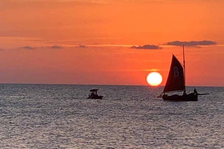 Ibiza Sunset with a Catamaran