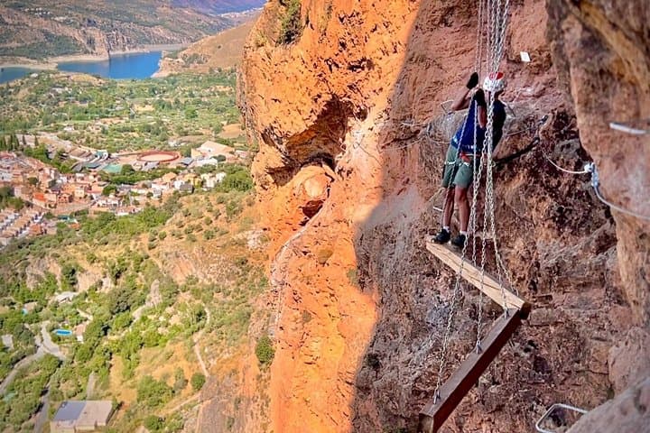 Adventure of Via Ferrata in The Spider in the Sierra de Güéjar