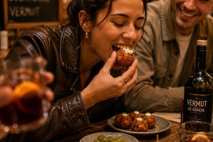 Gràcia Barcelona Tapas and Wine Tour Full Meal