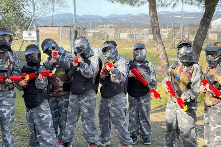 The Battle of Paint Ball Adventure in Madrid
