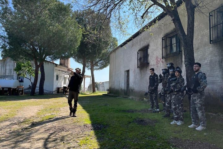 The Battle of Paint Ball Adventure in Madrid