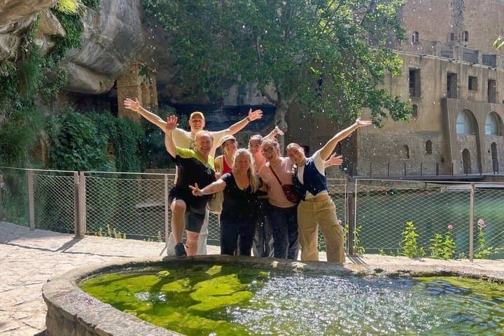 Trip from Barcelona: Mountains, Waterfall & Cliffside Monastery