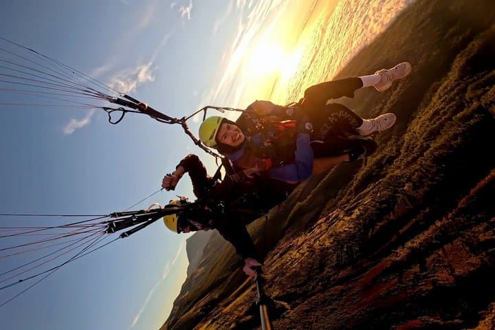 Sunset Paragliding Fly from Teide to Puerto de la Cruz