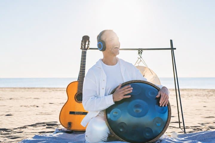 Sunrise & Sunset 432Hz Meditative Concert Handpan, Gong & Guitar