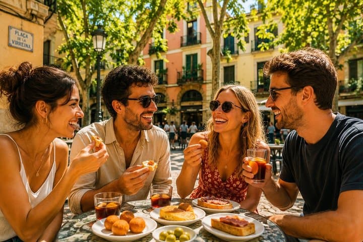 Gràcia Barcelona Tapas and Wine Tour Full Meal