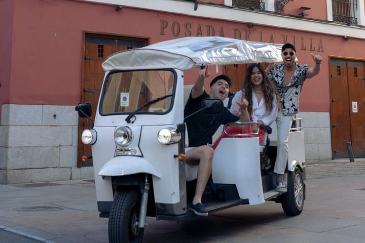 Madrid Private Party Tuk Tuk Tour with Music