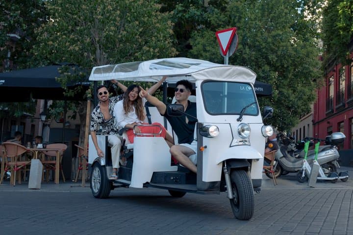 Madrid Private Party Tuk Tuk Tour with Music