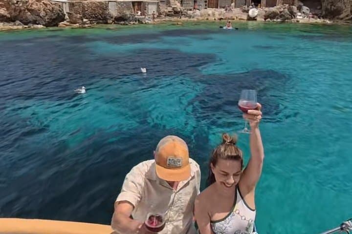 Ibiza Boat Tour with Snorkeling Drinks and Paddle Surfing