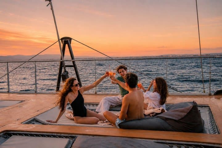 Sunset Catamaran Tour in Mallorca with VIP option