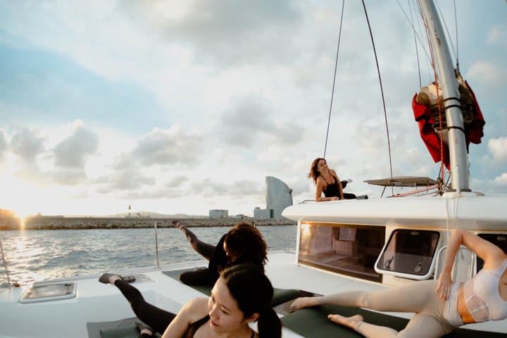 Pilates on the Sea Sunset and Sunrise Sessions in Barcelona