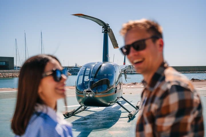Barcelona Helicopter Flight, Winery Tour & Optional Sailing Trip
