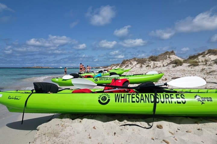 Self Guided Kayak Adventure to Espalmador Island from Illetas