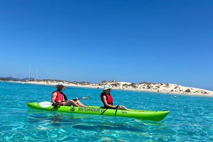 Self Guided Kayak Adventure to Espalmador Island from Illetas