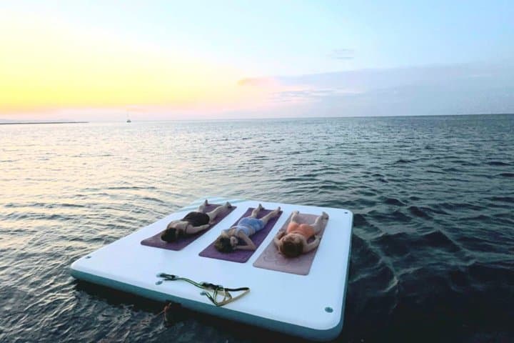 Denia yoga session and sunset boat trip