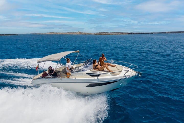 Private Boat Rental 10 People 8 Hours Ibiza-Formentera