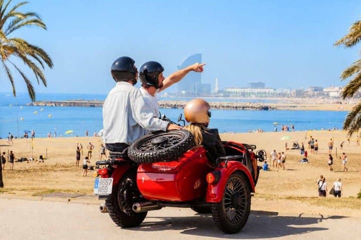 Full-Day Barcelona Tour by Sidecar Motorcycle