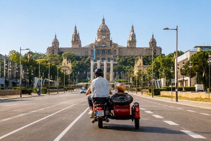 Barcelona Private Tour by Sidecar Motorcycle