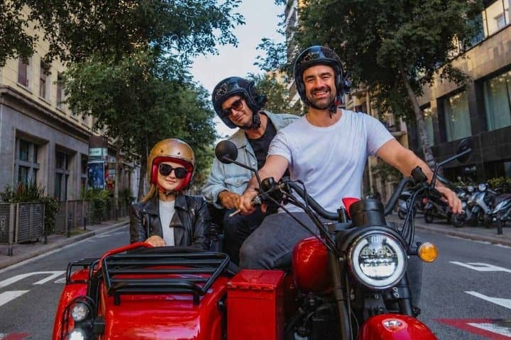 Full-Day Barcelona Tour by Sidecar Motorcycle