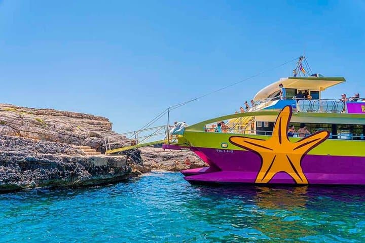 Catamaran tour and visit to Cala Figuera