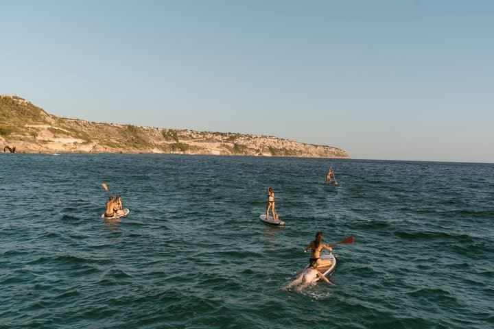 Catamaran sailing at sunset with tapas Palma de Mallorca