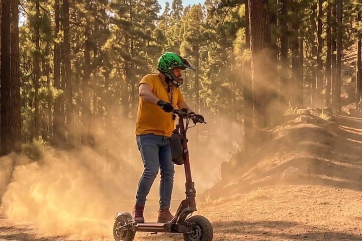 Off Road Electric Scooter Tour at Sunset with Cava